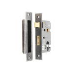 3" CE Euro Profile Mortice Sash Lock - Pewter