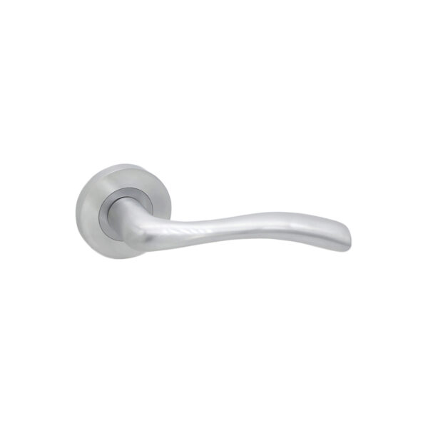 Satin Chrome Zofie Lever Door Handle Set