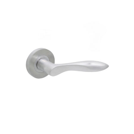 Satin Chrome Pearle Lever Door Handle Set