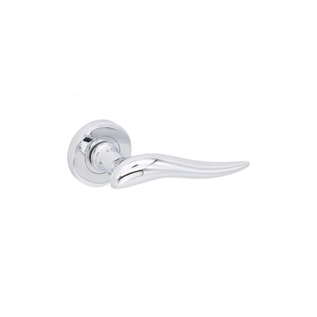 Polished Chrome Flavia Lever Door Handle Set