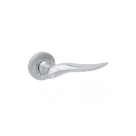 Satin Chrome Flavia Lever Door Handle Set