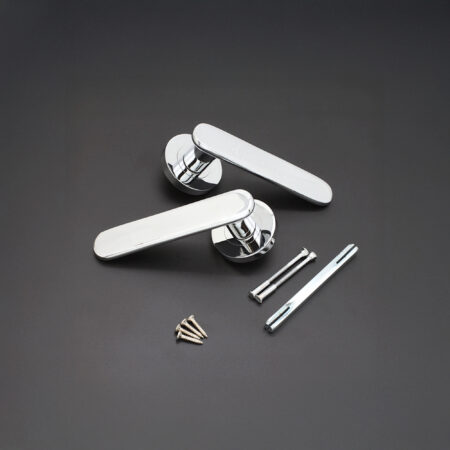 Polished Chrome Skyla Lever Door Handle Set - Image 4