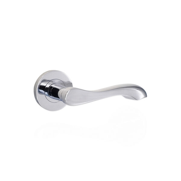 Polished Chrome Camila Lever Door Handle Set