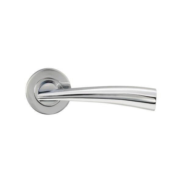 Polished Chrome Lego Lever Door Handle Set