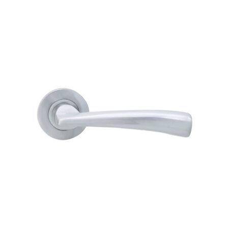 Satin Chrome Lego Lever Door Handle Set