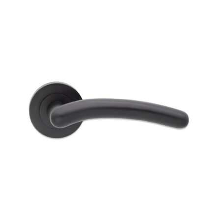 Matt Black Taurus Lever Door Handle Set
