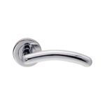 Polished Chrome Taurus Lever Door Handle Set