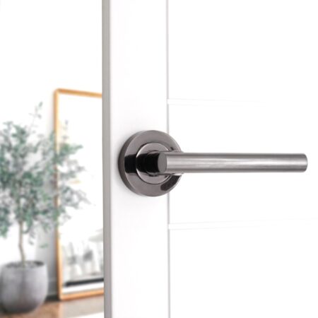 Black Nickel Jura Lever Door Handle Set - Image 3