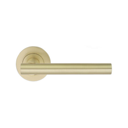 Satin Brass Jura Lever Door Handle Set
