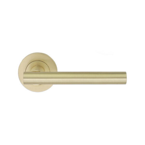 Satin Brass Jura Lever Door Handle Set