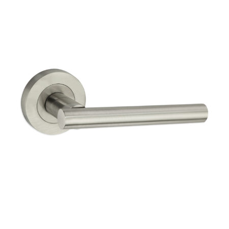 Satin Nickel Jura Lever Door Handle Set