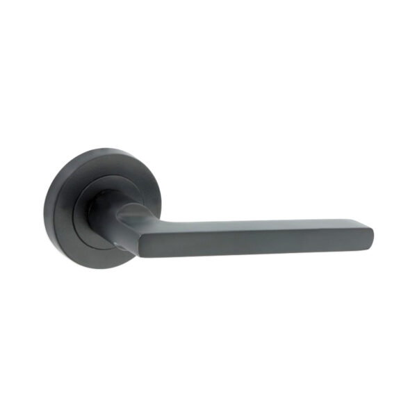 Matt Black Drox Lever Door Handle Set