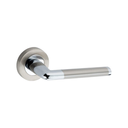 Brass Madrid Lever Dual Tone Door Handle Set