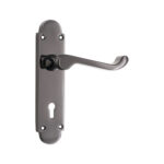 Black Nickel Oakley Lock Lever Handle Door Handle Set