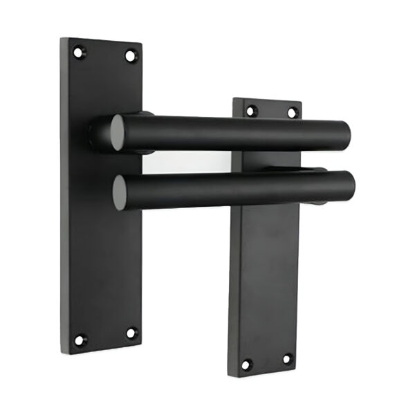 Jura Lever on Backplate Latch Matt Black