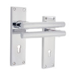 Jura Lever on Backplate Lock Polished Chrome