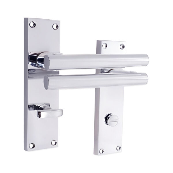 Jura Lever on Backplate Bathroom Polished Chrome
