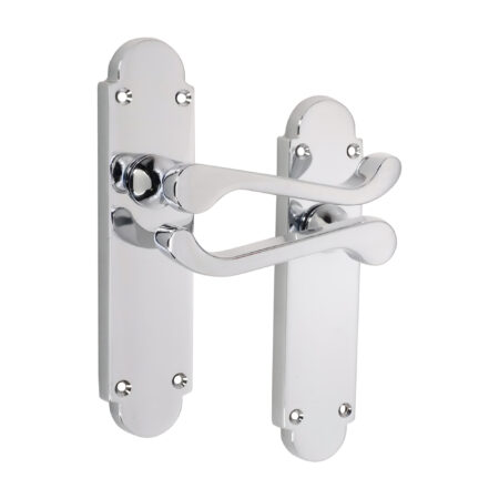 Oakley Lever on Backplate Latch Polished Chrome