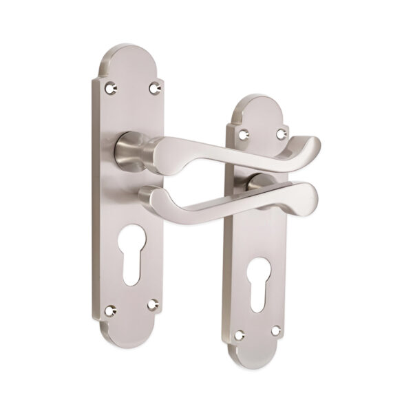 Oakley Lever on Backplate Euro Satin Nickel