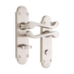 Oakley Lever on Backplate Bathroom Polished Chrome