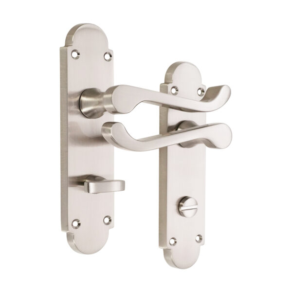 Oakley Lever on Backplate Bathroom Polished Chrome