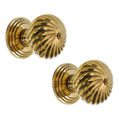Spira Brass Brass Burcot Mortice Door Knob Aged Door Hardware - Antique Brass - Image 2