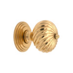 Spira Brass Polished Brass Burcot Mortice Door Knob Door Hardware