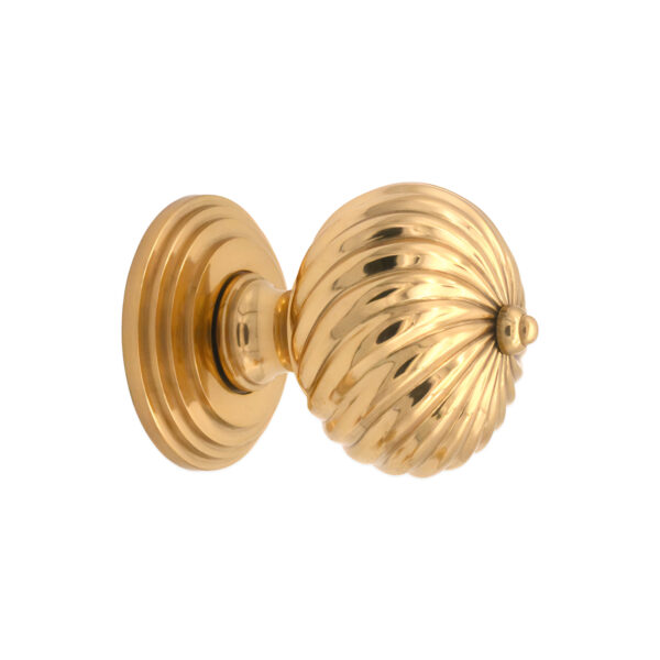 Spira Brass Polished Brass Burcot Mortice Door Knob Door Hardware