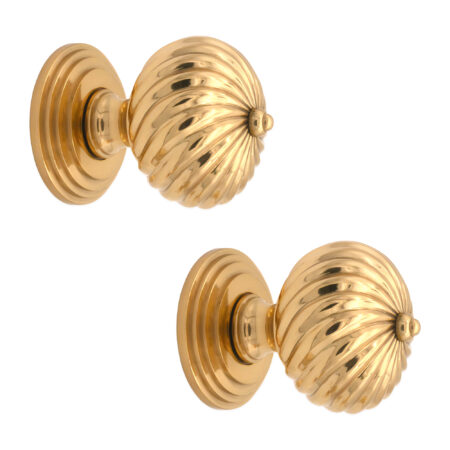 Spira Brass Polished Brass Burcot Mortice Door Knob Door Hardware - Image 2