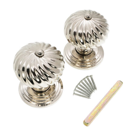 Spira Brass Polished Nickel Burcot Mortice Door Knob Door Hardware - Image 4