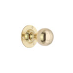 Spira Brass Polished Brass Ball Door Knob Door Hardware