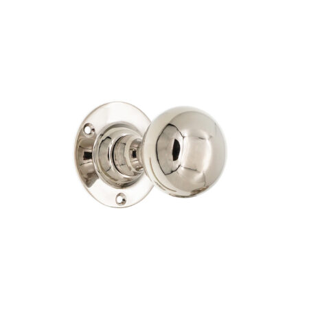 Spira Brass Polished Nickel Ball Door Knob Door Hardware