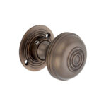 Spira Brass Brass Bloxwich 50mm Rim/Mortice Door Knob Aged Bronze Door Hardware