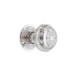 Spira Brass Polished Nickel Bloxwich 50mm Rim/Mortice Door Knob Door Hardware