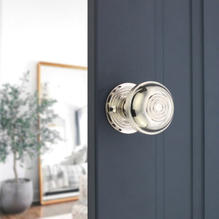 Spira Brass Polished Nickel Bloxwich 50mm Rim/Mortice Door Knob Door Hardware - Image 3