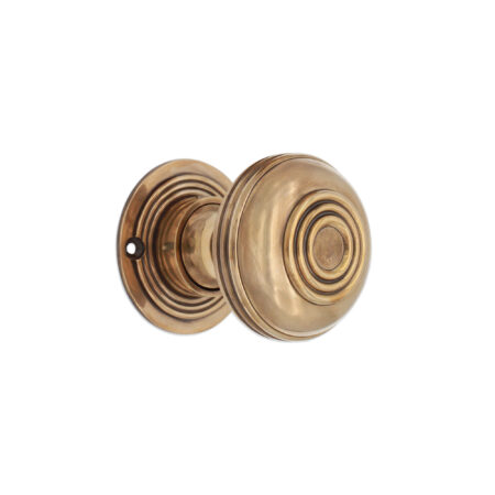 Spira Brass Brass Bloxwich Large 60mm Rim/Mortice Door Knob Aged Door Hardware - Antique Brass