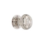Spira Brass Polished Nickel Bloxwich Large 60mm Rim/Mortice Door Knob Door Hardware