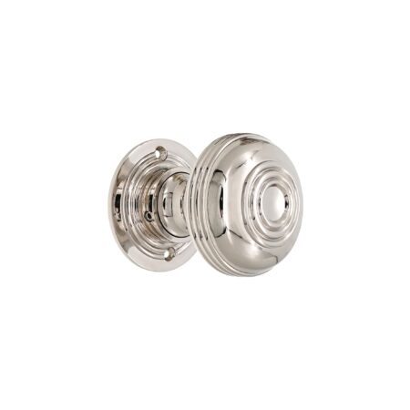 Spira Brass Polished Nickel Bloxwich Large 60mm Rim/Mortice Door Knob Door Hardware