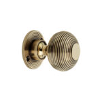 Spira Brass Brass Beehive 50mm Rim/Mortice Door Knob Aged Door Hardware - Antique Brass