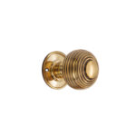 Brass Beehive Large 60mm Mortice Door Knob Aged Door Hardware