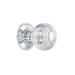 Polished Chrome Beehive Large 60mm Mortice Door Knob Door Hardware