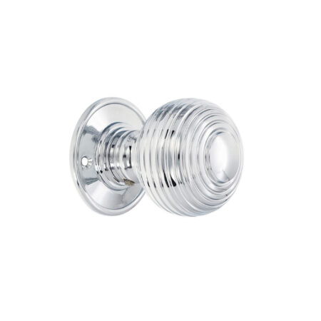 Polished Chrome Beehive Large 60mm Mortice Door Knob Door Hardware
