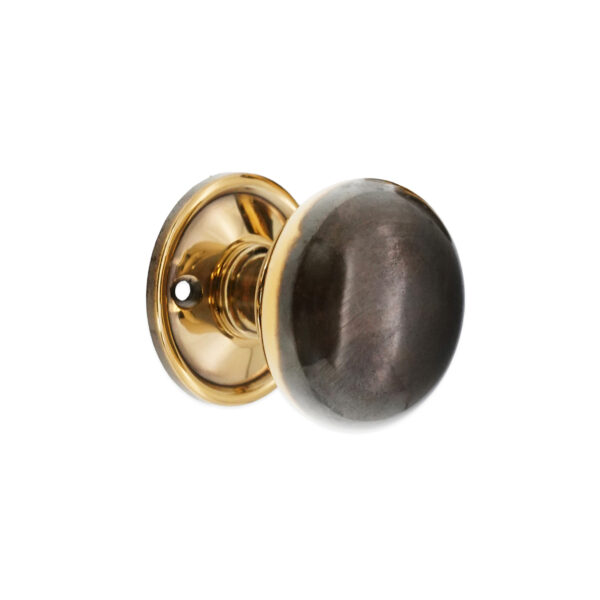 Cottage Large 50mm Rim/Mortice Door Knob Aged Brass