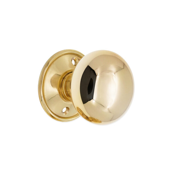 Polished Brass Cottage Large 50mm Rim/Mortice Door Knob Door Hardware