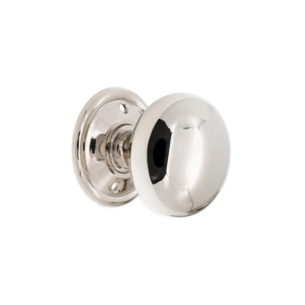 Polished Nickel Cottage Large 50mm Rim/Mortice Door Knob Door Hardware