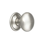Satin Chrome Cottage Large 50mm Rim/Mortice Door Knob Door Hardware