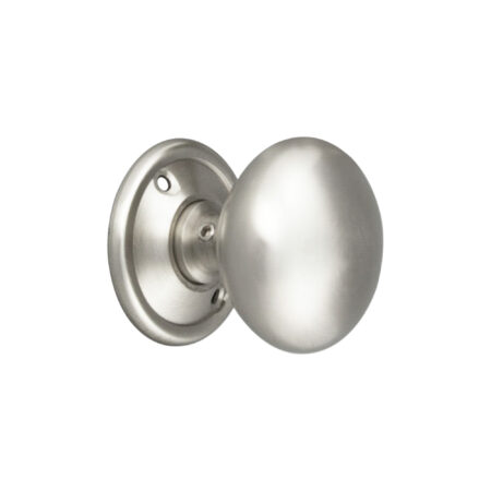 Satin Chrome Cottage Large 50mm Rim/Mortice Door Knob Door Hardware
