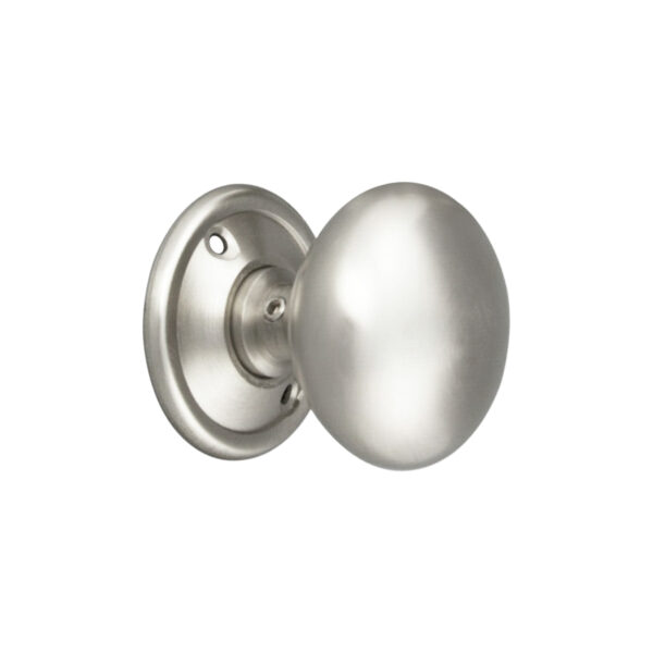 Satin Chrome Cottage Large 50mm Rim/Mortice Door Knob Door Hardware