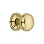Polished Brass Cottage Small 40mm Rim/Mortice Door Knob Door Hardware