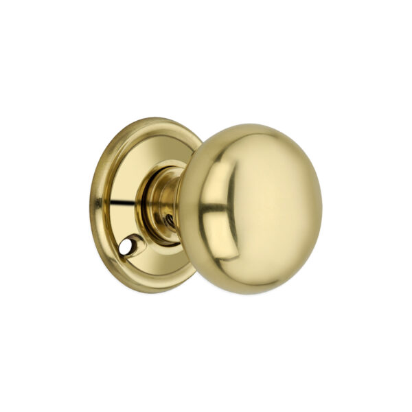Polished Brass Cottage Small 40mm Rim/Mortice Door Knob Door Hardware